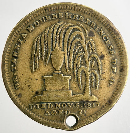 1817 Death Of Princess Charlotte Commemorative Medal | Collectable Grade | a9686