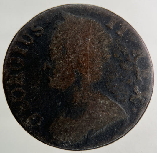 1747 George II 2nd Half - Penny Coin | Fair Grade