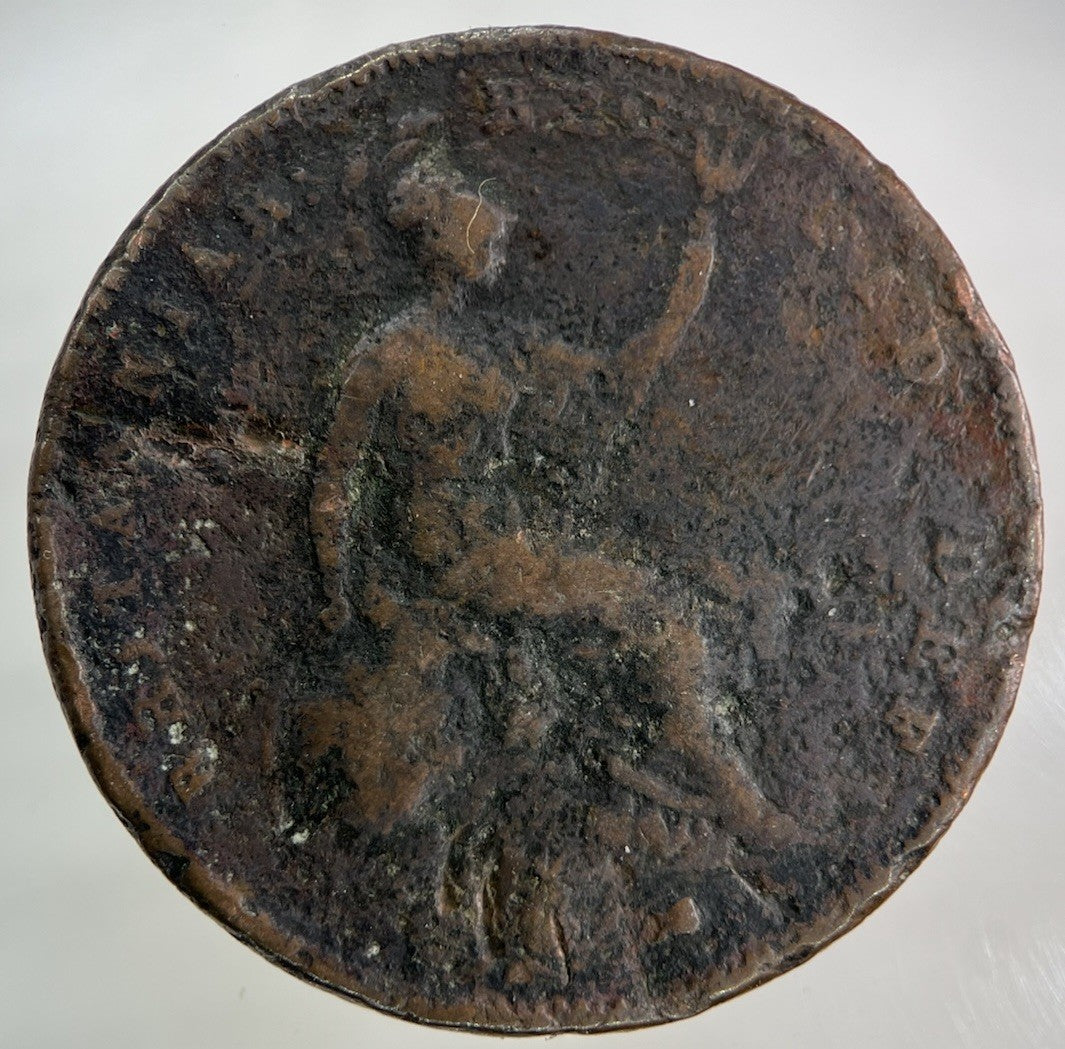 1855 Victoria One Penny Coin | Fair Grade