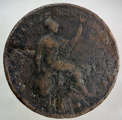 1855 Victoria One Penny Coin | Fair Grade