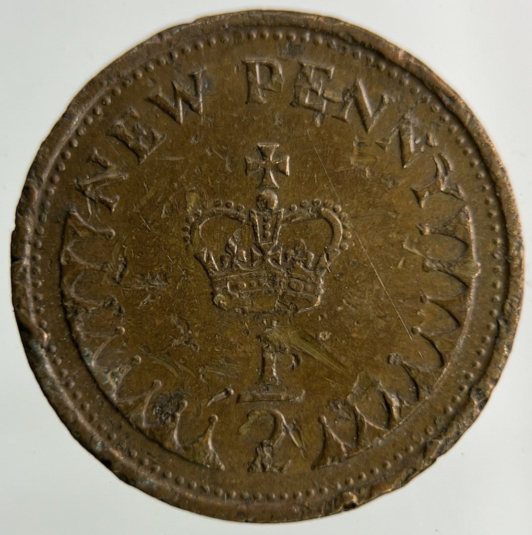 1976 Elizabeth II 2nd 1/2 Half - Penny Coin | Fair Grade