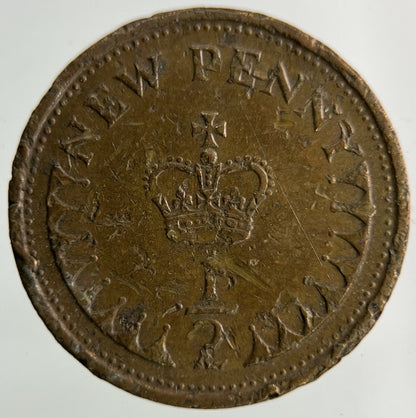 1976 Elizabeth II 2nd 1/2 Half - Penny Coin | Fair Grade