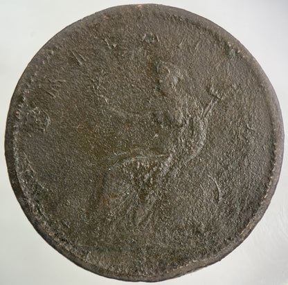 British George III 3rd One Penny Coin | Worn Grade