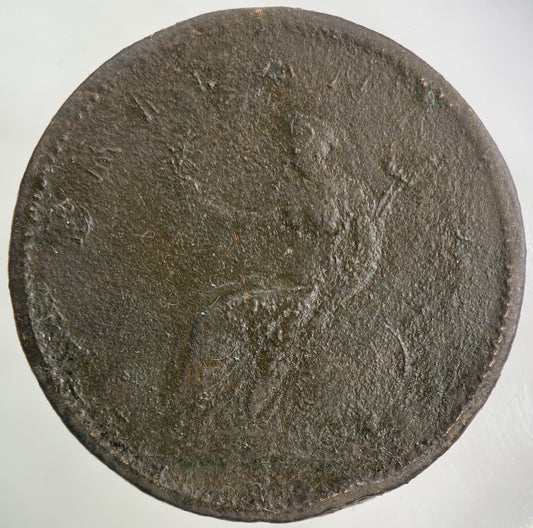 British George III 3rd One Penny Coin | Worn Grade