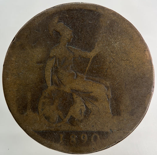 1890 Victoria One Penny Coin | Collectable Grade