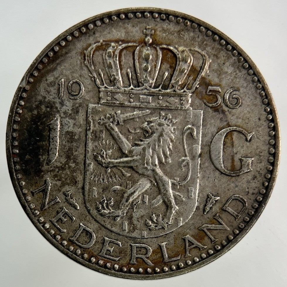 1956 Netherlands 1 Gulden Silver Coin | Fine Collectable Grade