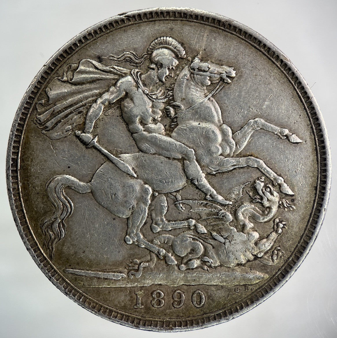 1890 Victoria One Crown Silver Coin | Very High Grade