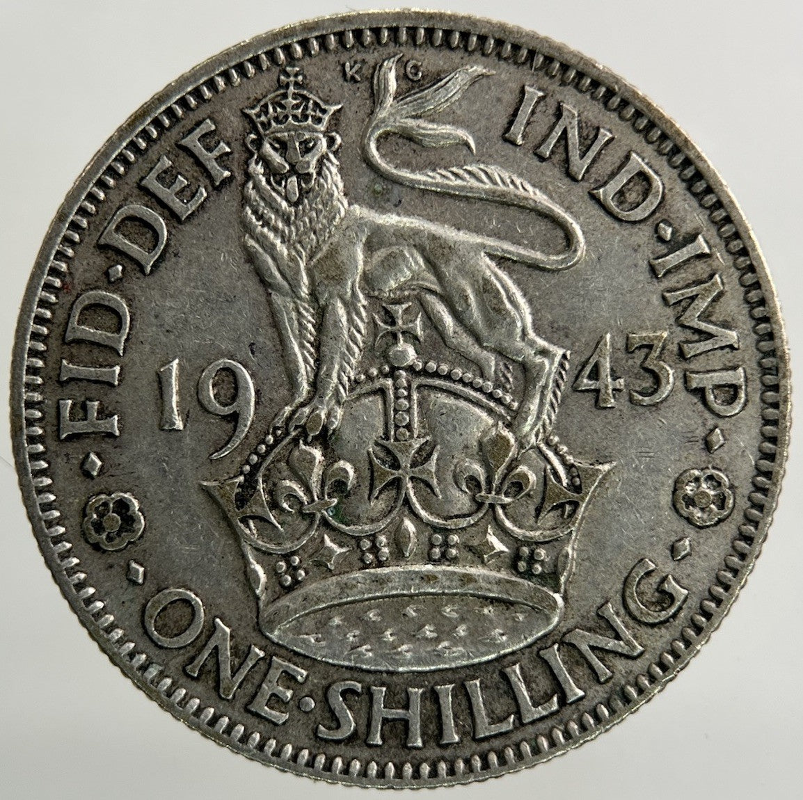 1943 George VI Shilling Silver Coin | Fine Collectable Grade