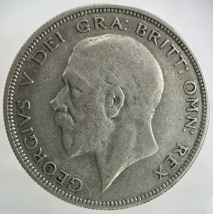 1933 George V Half - Crown Silver Coin | Fine Collectable Grade