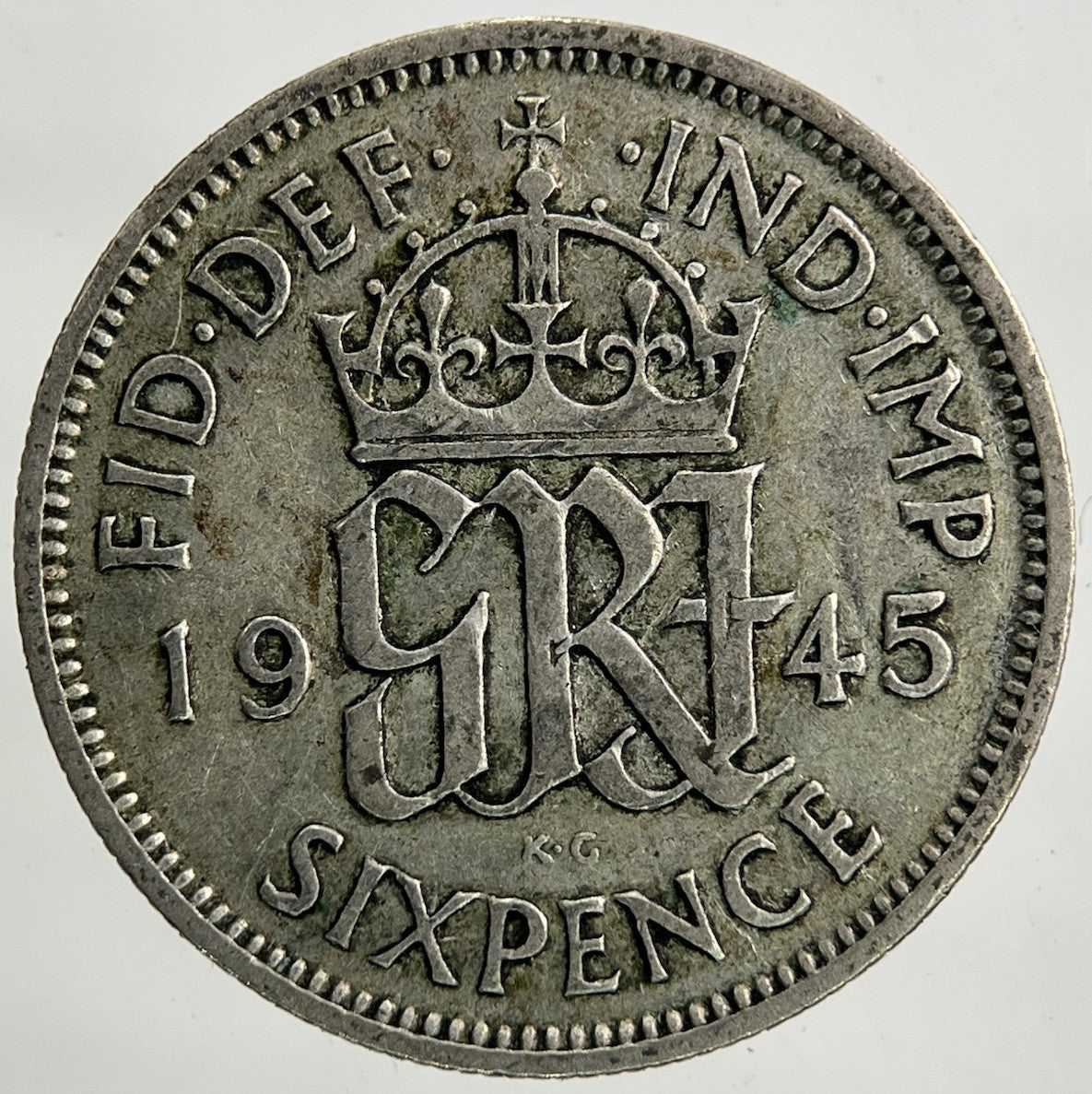 1945 George VI Sixpence Silver Coin | Collectable Grade