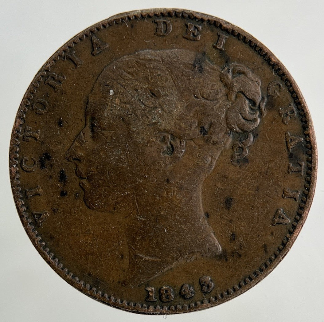 1843 Victoria Farthing Coin | Collectable Grade