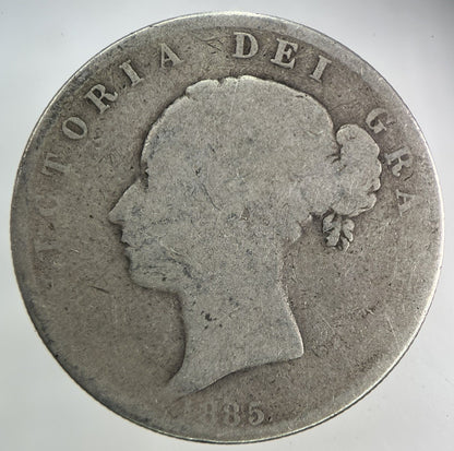 1885 Victoria Half - Crown Silver Coin | Collectable Grade