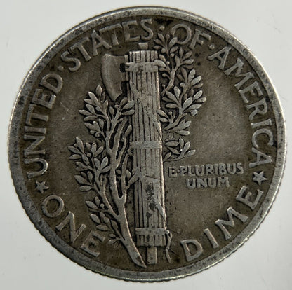 1938 US USA Mercury Dime Silver Coin | Fine Collectable Grade