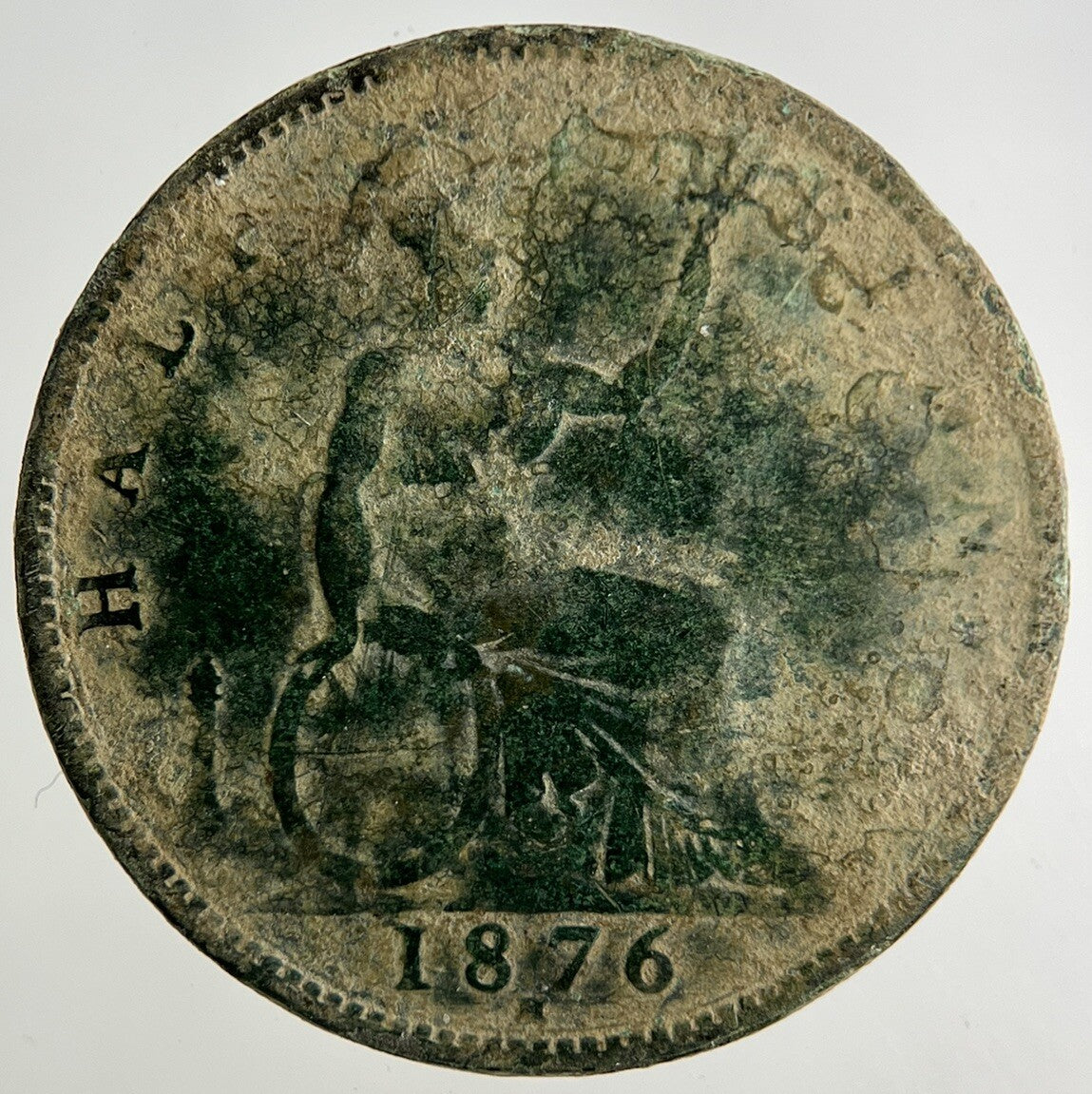 1876 - H Victoria Half - Penny Coin | Collectable Grade