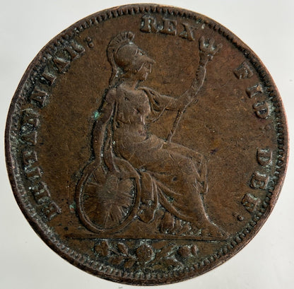 1835 William IV Farthing Coin | Fine Collectable Grade