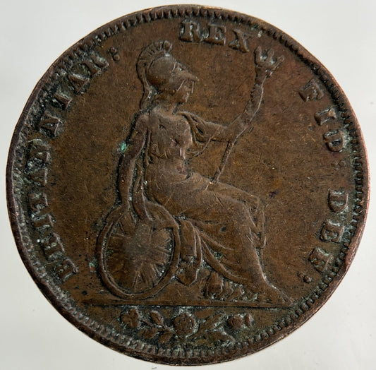 1835 William IV Farthing Coin | Fine Collectable Grade