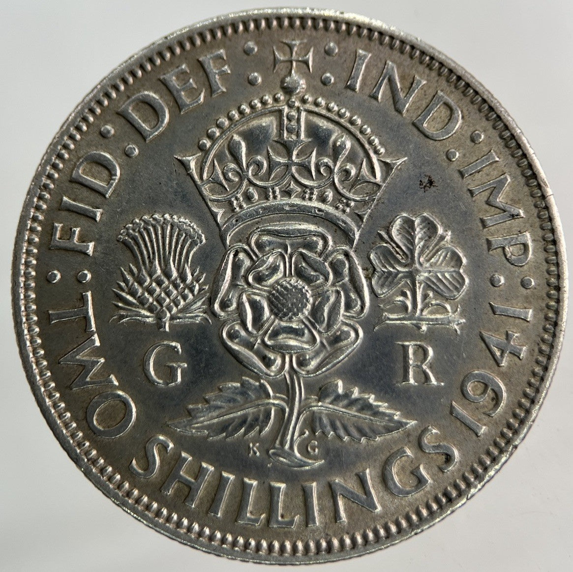 1941 George VI Florin Silver Coin | Very High Grade