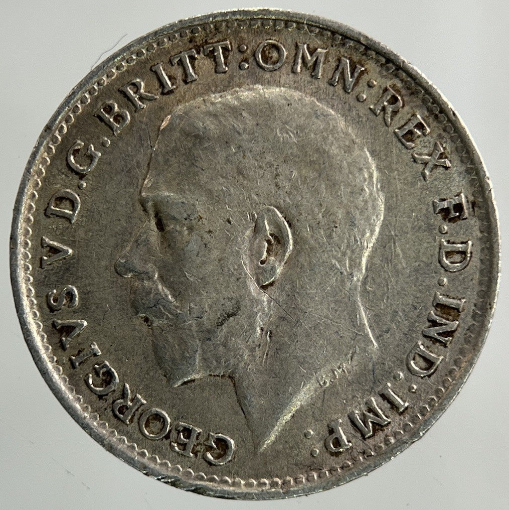 1918 George V Threepence Silver Coin | Very High Grade