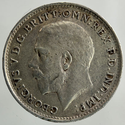 1918 George V Threepence Silver Coin | Very High Grade