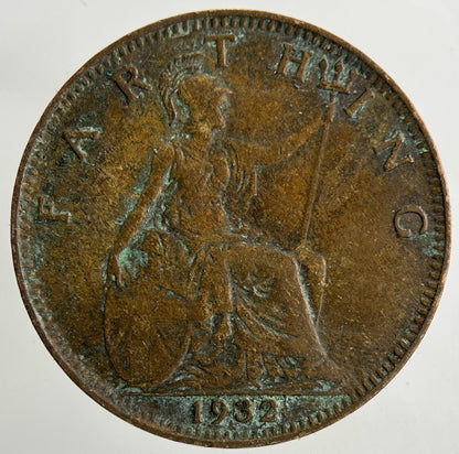 1932 George V Farthing Coin | Fine Collectable Grade