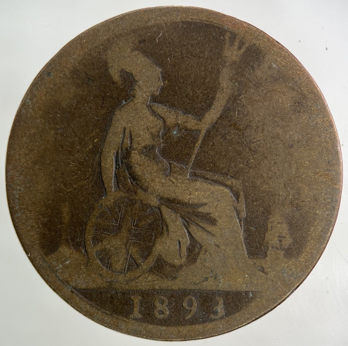 1893 Victoria One Penny Coin | Collectable Grade