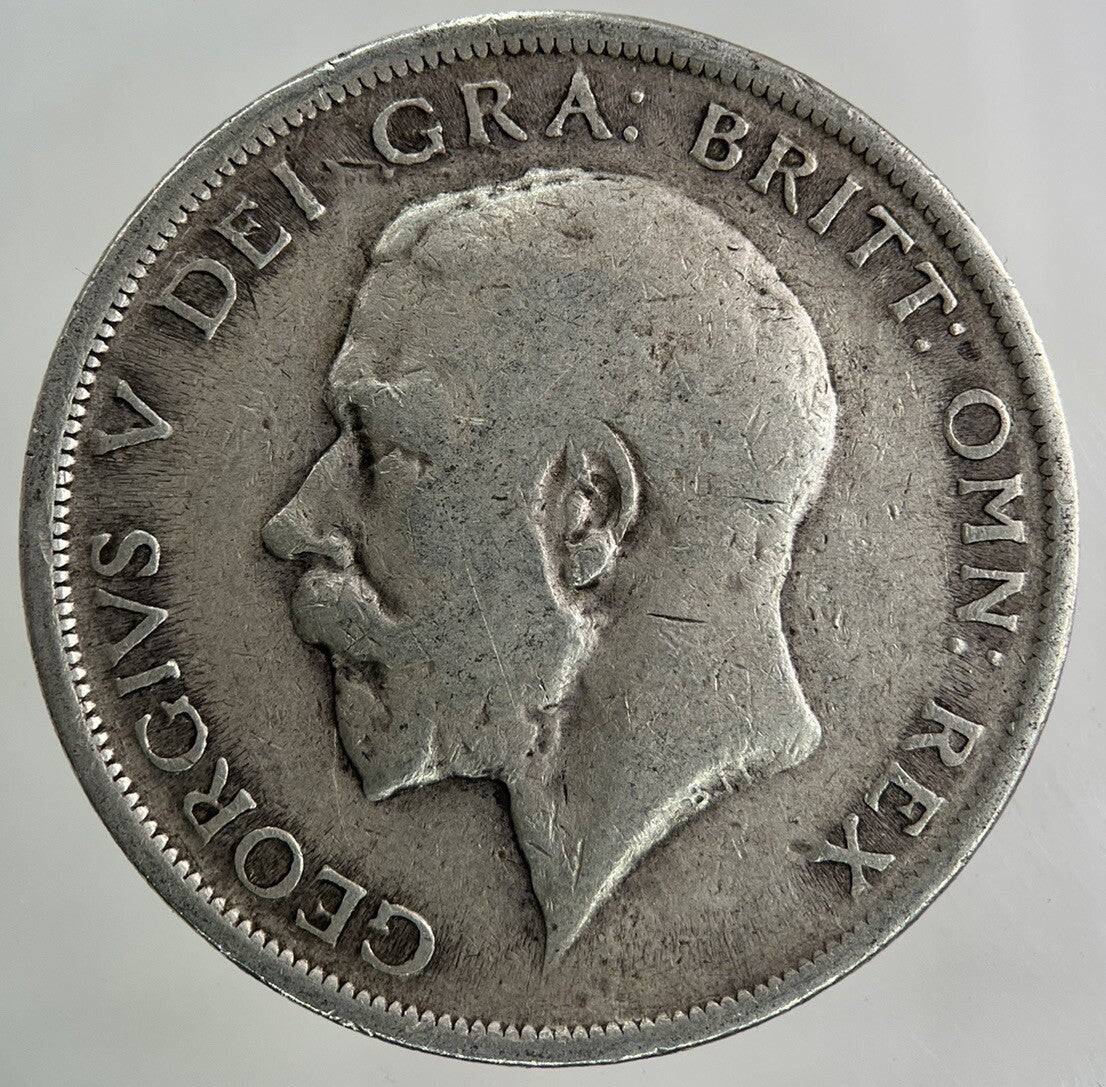 1918 George V Half - Crown Silver Coin | Fine Collectable Grade
