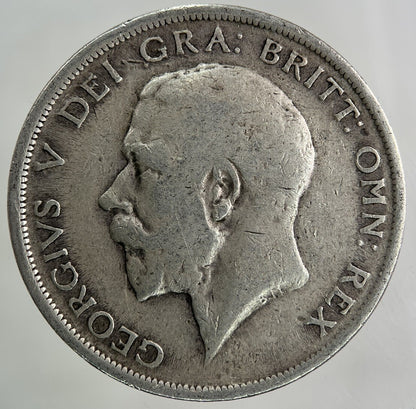 1918 George V Half - Crown Silver Coin | Fine Collectable Grade