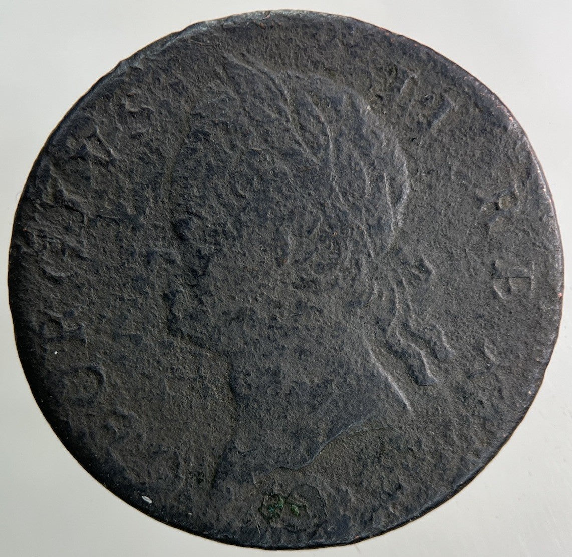 1760 Irish Half - Penny Coin | Fine Collectable Grade
