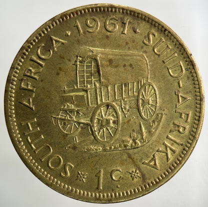 1961 South Africa 1 Cent Coin | Fine Collectable Grade