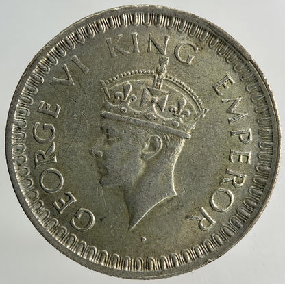 1943 India Half Rupee Silver Coin | Fine Collectable Grade