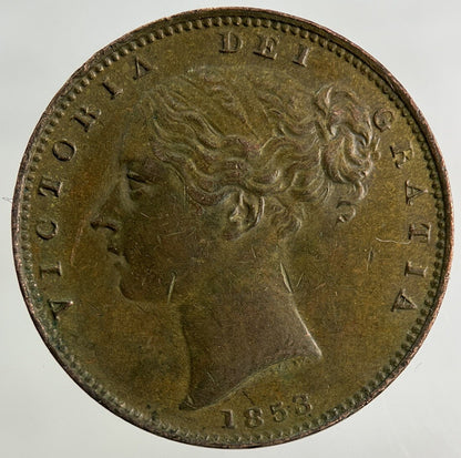 1853 Victoria Farthing Coin | Very High Grade