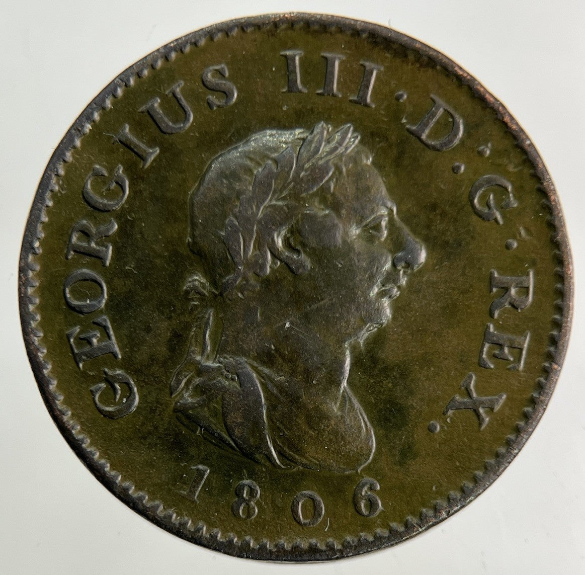 1806 George III 3rd Farthing Coin | Very High Grade