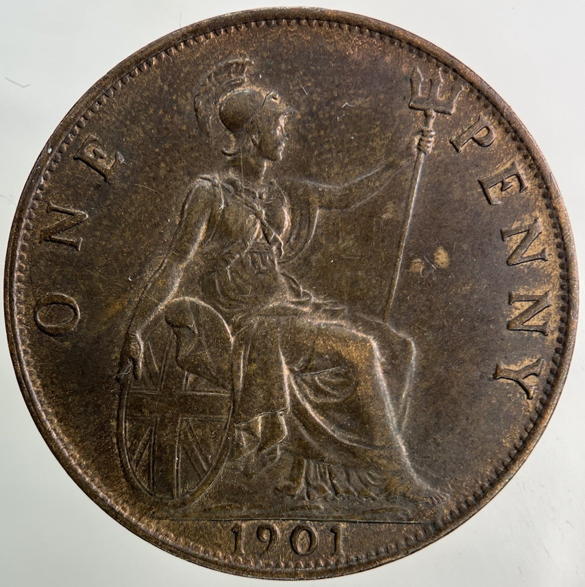 1901 Victoria One Penny Coin | Very High Grade