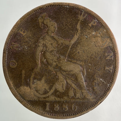 1886 Victoria One Penny Coin | Collectable Grade