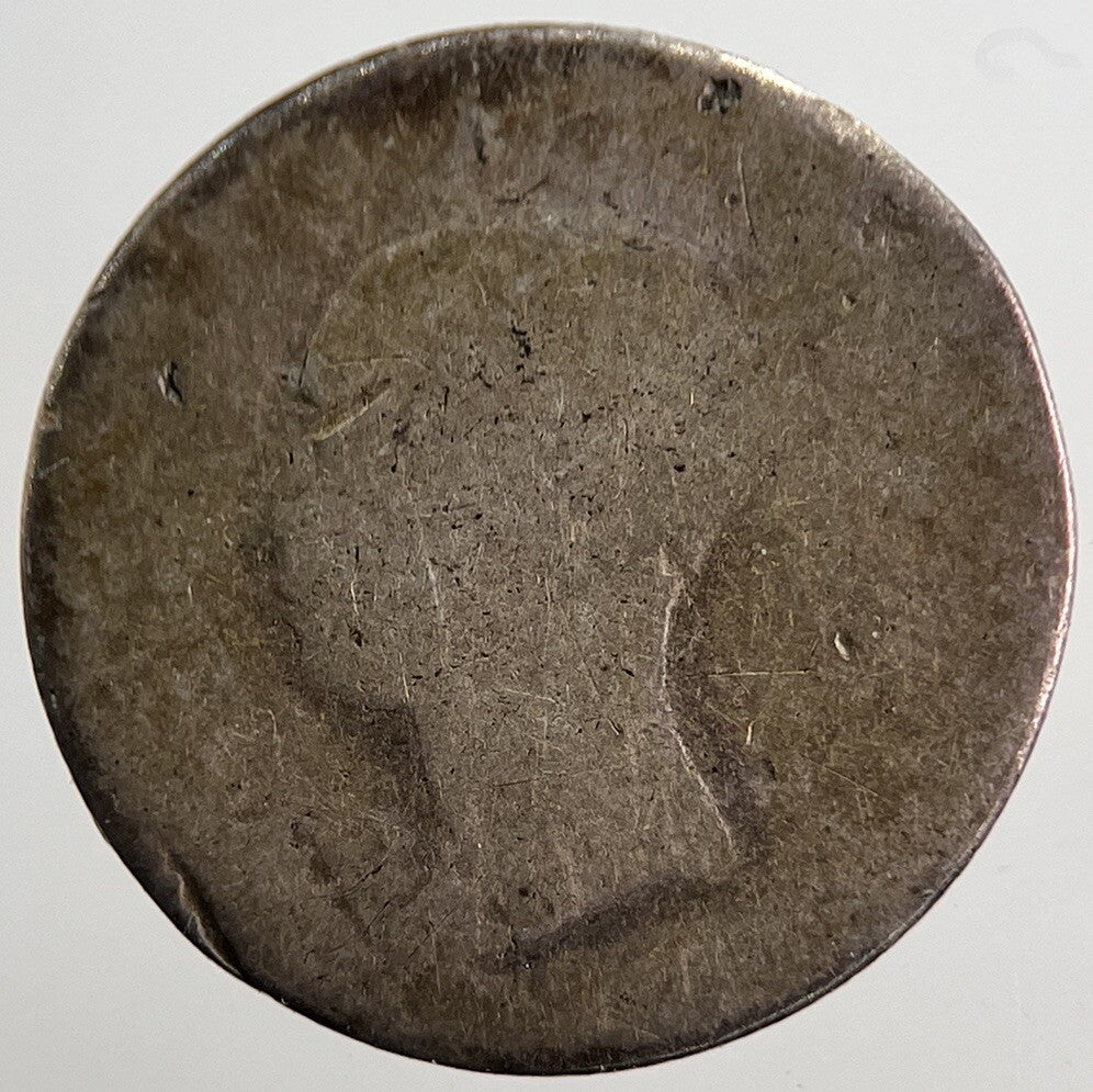 1844 Victoria Groat Four - Pence Silver Coin | Fair Grade | a5729