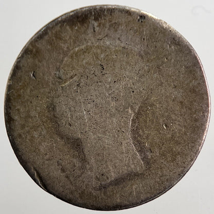 1844 Victoria Groat Four - Pence Silver Coin | Fair Grade | a5729