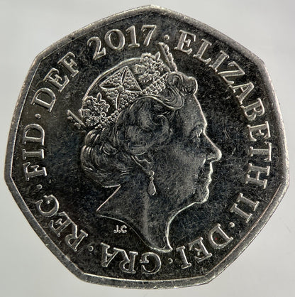 2017 Sir Isaac Newton 50p Fifty - Pence Coin | Collectable Grade