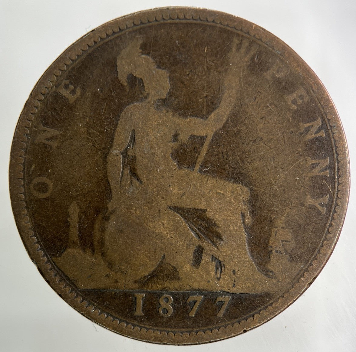 1877 Victoria One Penny Coin | Collectable Grade