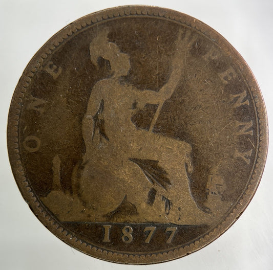 1877 Victoria One Penny Coin | Collectable Grade