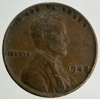 1948 US USA Lincoln One Cent Coin | Fine Collectable Grade