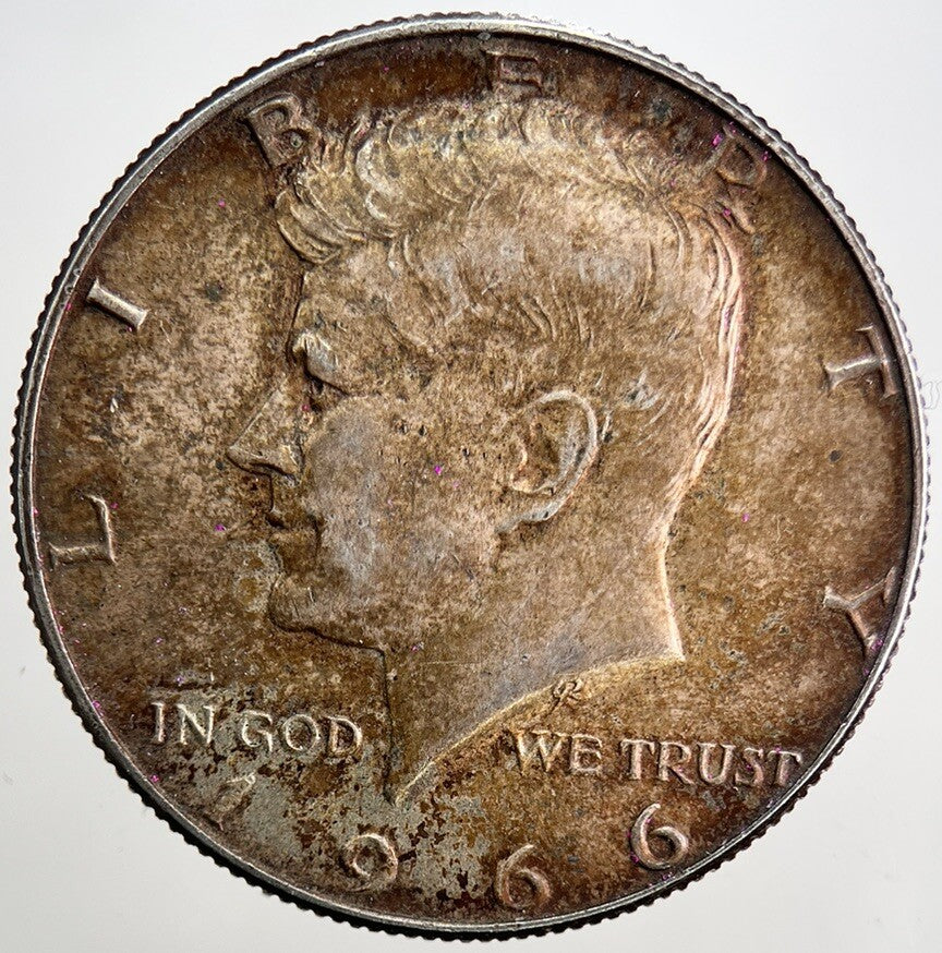 1966 US Kennedy Half Dollar Silver Coin | Fine Collectable Grade | a5326