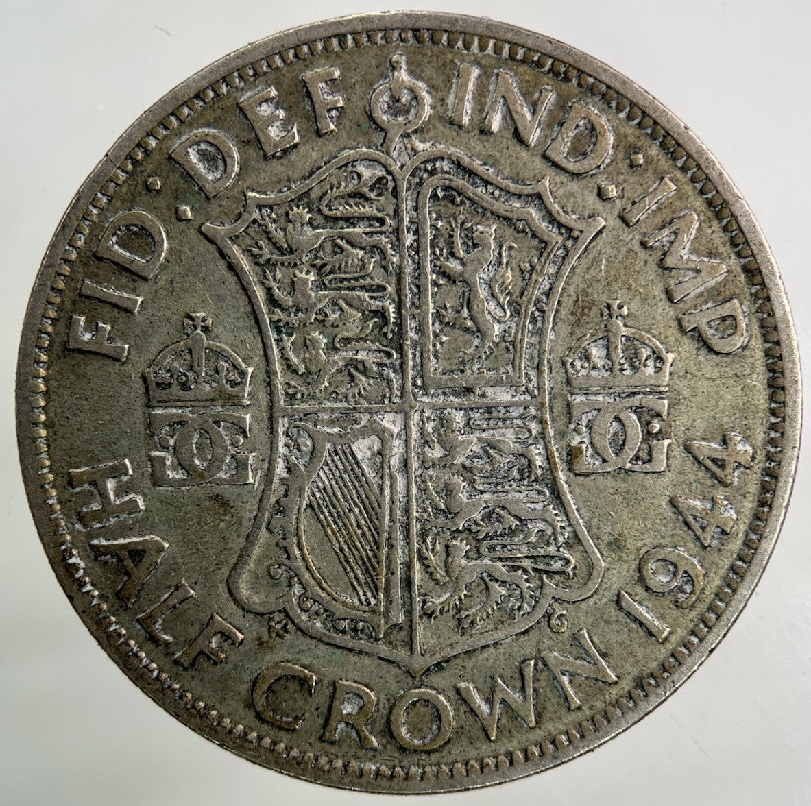 1944 George VI Half - Crown Silver Coin | Fine Collectable Grade