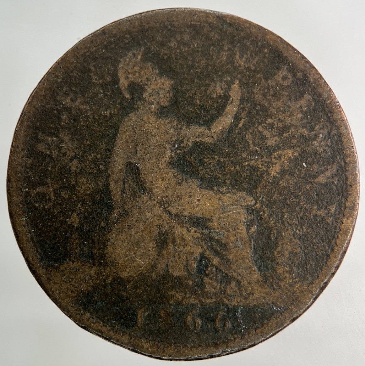 1866 Victoria One Penny Coin | Collectable Grade