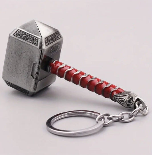 Heavy Thor Hammer Shaped Keyring Premium Keychain Gift UK