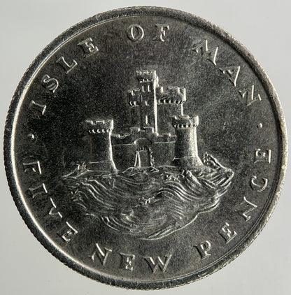 1975 Isle Of Man 5p Five - Pence Coin | Fine Collectable Grade
