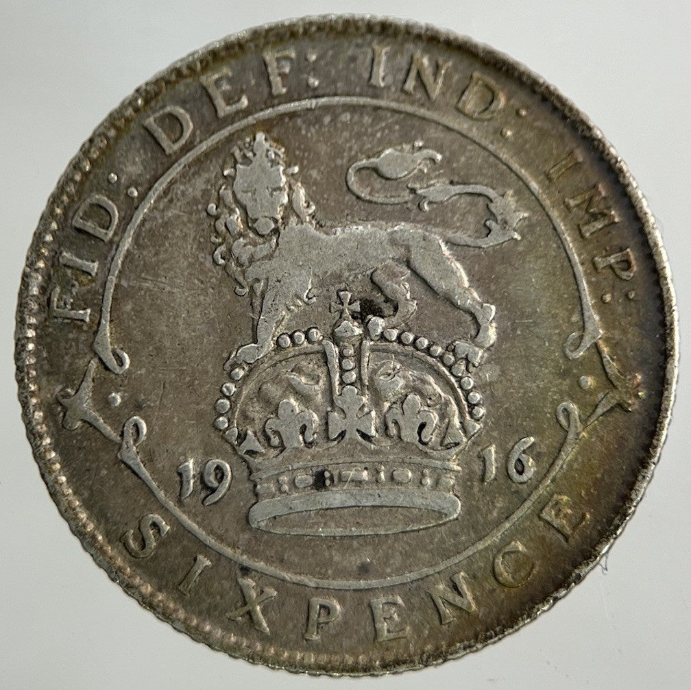 1916 George V Sixpence Silver Coin | Collectable Grade