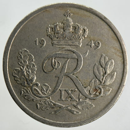 1949 Denmark 25 Ore Coin | Fine Collectable Grade