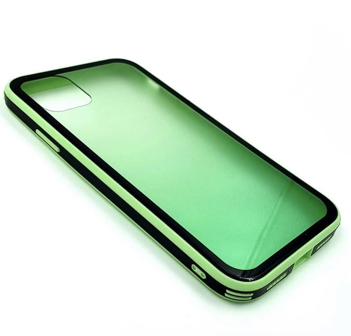 iPhone 11 Pro Max Green Gradient Bumper Shockproof Protective Case