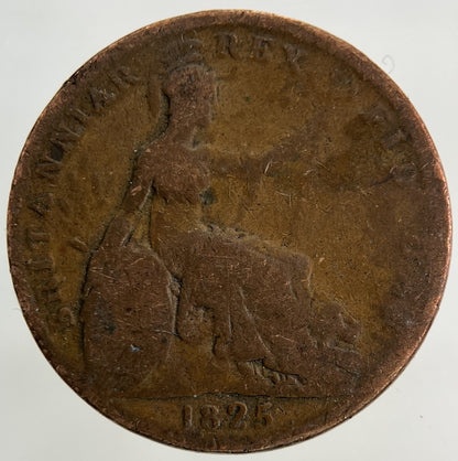 1825 George IV Farthing Coin | Fair Grade