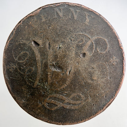 1801 Stafford One Penny Token Coin | Collectable Grade | a9184